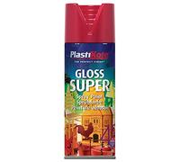 Plastikote 011120 Gloss Super Spray Bright Red 400Ml