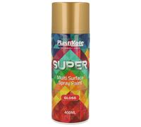Plastikote Super Gloss 400ml Spray Paint Available Super Gold