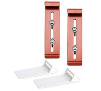 Plastia FixPot the Invisible Flower Box Holder for Every Window with Window Sill - Flower Box Mount 2-Piece Set with Adapter Terracotta - Mounting without Drilling