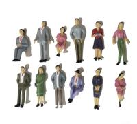 Plastic 1:32 Scale Model Human Figures 50pcs for Railroad Layouts, Architectural Visualization, Diorama Art, and Geography Demonstrations