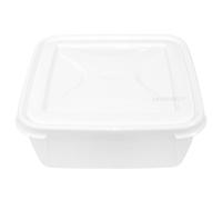 Plastic 10 Litre Square Cake Storage Box - White Lid