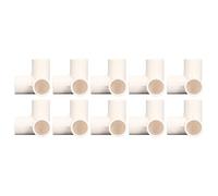 Plastic 3 Way Corner Connectors 10Pcs 3 Way Pipe Fittings PVC Plastic Tee Fitting Elbow Corner Connector 25Mm Inner Diameter PVC PVC 3 Way Pipe Fittings (White)