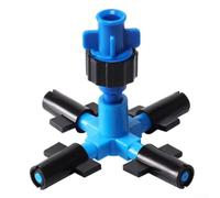 Plastic 4-Way Misting Sprinkler Head for Garden Watering