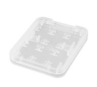 Plastic 8 Slot Micro SD TF MS SDHC Memory Card Storage Holder Box White