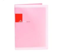 Plastic A5 Paper 20 Pockets File Document Folder Holder, Pink