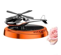 Plastic ABS Solar Powered Car Fragrance Diffuser | Auto spins in sunlight, no batteries needed, continuous scent diffusion, fits most vents, black blue red orange(D)