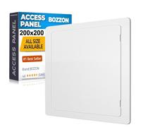 Plastic Access Panel 200x200 mm - Paintable Inspection Hatch for Wall & Ceiling - Fuse Box Cover, Conceals Wires & Pipes - Flush Fit Easy-Install Access Door - Durable White Plastic