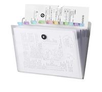 Plastic Accordion File Organiser， A4 Expanding File Folder Accordion Document Organizer Multi-Layer Multicolor(Lucky)