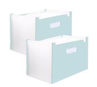 Plastic Accordion File Organiser， Expanding Folder Organizer A4 25 Pockets Multicolor Pack of 2(Green)