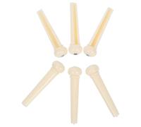 Plastic Acoustic Guitar Bridge Pins White Replacement Parts 6pcs