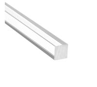 Plastic Acrylic Flat Stick, 500mm Length Acrylic Square Rod, 1.5-50mm Clear Acrylic Bar For Home Decoration Handicraft(20x20mm)