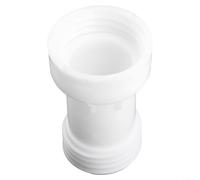Plastic adapter S60x6 IBC ton extension joint for dust drain tube discharge with 60mm coarse thread for mounting on IBC rainwater tank or canister