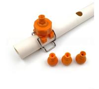 Plastic Adjustable Conical Nozzle with Dual Compatible with Multiple Pipe Diameters for Industrial and Agricultural Use (A)