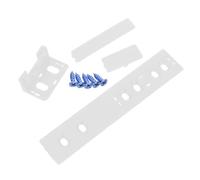 Plastic Adjustable Refrigerator Door Slider Rail with Mounting Hardware | Smooth Operation and Stable Quality, Suitable for Integrated Fridge Kitchen Use, White Colour Included