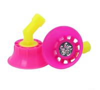 Plastic Agricultural Sprinkler Head with Windproof Design for Even Water Distribution - 6.3 cm Irrigation Nozzle with 14 mm Internal Thread, Pink(5 Holes)