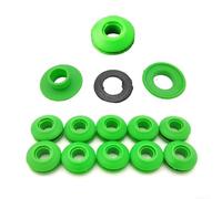 Plastic Air Eye Buttons Green 12pcs Snap Fasteners for Tarpaulin Tents Bags Clothing Jeans Heavy Duty