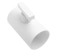 Plastic Airflow Control Valve for Duct Systems Manual Round Switch with Check Valve Function Adjustable Handle for Precise Air Volume Regulation (75mm)