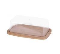 Plastic and Bamboo Butter Dish