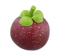 Plastic Artificial Mango Fake Fruit Realistic Textured Model for Home Wedding Party Decoration Summer Table Centerpiece Kitchen Display Scene Layout Office Ornament Easy Care (Mangosteen)