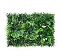 Plastic artificial turf simulated lawn plant wall panel green grass decoration for home living room hotel and cafe interiors (1)