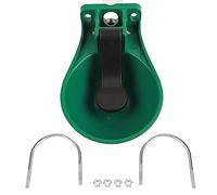 Plastic Automatic Water Bowl for Sheep and Cows, Touch - Activated Livestock Drinking Trough, Durable ABS Animal Waterer with Rounded Edges, Green, 13 x 9.3 x 6.1 Inches