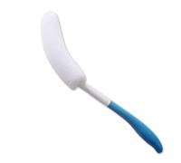 Plastic Back Scrubber for Shower Detachable Shower Body Brush Curved Long Handle Shower Sponge Brush for Elder