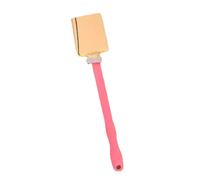 Plastic Back Scrubber for Shower with 6 Bath Towels Wall Mount Shower Brush for Skin Exfoliating Bath Massage Bristles(Pale Red)