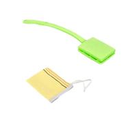 Plastic Back Scrubber for Shower with 6 Bath Towels Wall Mount Shower Brush for Skin Exfoliating Bath Massage Bristles(Grn)