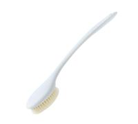 Plastic Back Scrubber for Shower with Curved Long Handle Wall Mount Shower Body Brush Can Produce Rich Foam(Wei)