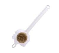 Plastic Back Scrubber for Shower with Stiff and Soft Bristles Wall Mount Double Sided Shower Brush for Men Women Elder(Wei)
