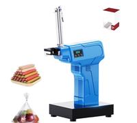 Plastic Bag Tying Machine, Electric U Shape Sausage Clipper Machine with Control Panel, Anti Pinching Plastic Bag Sealer, Automatic Bundling, Silent Running, for Supermarket, Fruit Store
