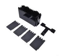 Plastic Bait Raft Fishing Accessory Vertical Insert Design for MEIHO Box Compatibility Tackle Storage with Drain Holes and Removable Block (L)