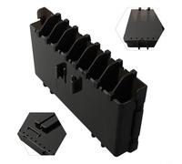 Plastic Bait Raft Fishing Accessory Vertical Insert Design for MEIHO Box Compatibility Tackle Storage with Drain Holes and Removable Block (S)
