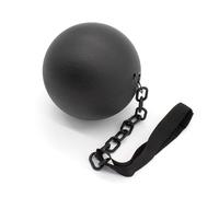 Plastic Ball & Chain Prop - Pack Of 2 - Durable Plastic Prop With a Black Ball Attached to a Chain on an Ankle Strap - Perfect for Halloween or Tv & Film Fancy Dress