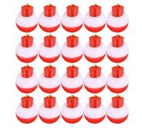 Plastic Ball Float ABS 20pcs for Sea Fishing Float Ring Red Bait | Lightweight, Convenient to Use, Bait Accessory, for Fishing Lover, Floating Ball Design, Sea Tackle