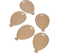 PLASTIC BALLOON SHAPED WEIGHTS - 20 PACK - Table or Floor Balloon Weight for Helium Birthday Party Wedding Balloons (Gold)