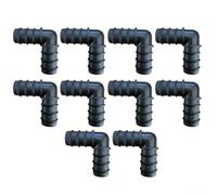 Plastic Barb Connector For 16mm Drip Irrigation Tubing To Extend Or Branch Soaker Hose And Sprinkler Lines(16 Simple Elbow)