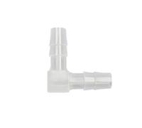 Plastic Barbed Reducer Elbow Connector 90 Degree Hose Fitting for Aquarium Air Tube Car Windshield Washer Fluid Line Water Pipe Tubing Joint Adapter (1,20mm - 10mm)