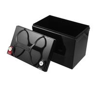 Plastic Battery Box Protective Case for 12v33ah Battery Storage | Built-in Wire Access, Reserved Terminal Positions, Black Finish, Fits Gate Controllers and Modules