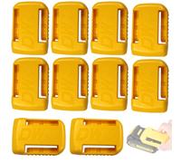 Plastic Battery Holder Compatible with DeWalt 18V Battery, 10 Packs Wall Mount Battery Storage Racks Holders, Battery Accessory Packs for Workshop and Garage