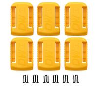 Plastic Battery Holders Compatible with DeWalt 18V Battery,6 Packs Wall Mount Battery Storage Racks Holders,Battery Accessory Packs for Workshop and Garage
