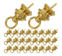 Plastic Baubles Ornaments 100pcs Caps Glass Small for Christmas | Lightweight yet Strong, Easy Installation, Secure Hanging for Parties and Christmas Decorations