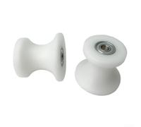 Plastic Bearing Wheel For Abdominal Trainer Machines Fits For 38mm Diameter Circular Tubes Designed To Work With Ab Coaster Style Exercise Equipment