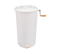 Plastic Beekeeping Apiary Centrifuge Equipment, 2-frame Honey Spinner Extractor with Lid, Manual Bee Honey Extractor for Home, Farm