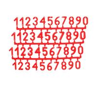 Plastic Beekeeping Number Signs Red Marking Tags 3 Sets