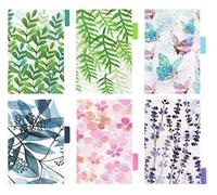 Plastic Binder Index Dividers, 6-Tab, Assorted Designs, Match for Standard A6 Size 6-Ring Planners