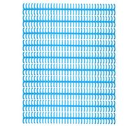 Plastic Binding Rings 12mm Diameter | 34 Hole Split Loose Leaf Spine for 85 Sheets | Detachable Binding Loop for Office/School/Home | 10PCS Reusable (Blue)