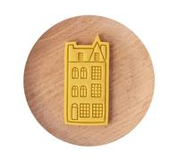 Plastic Biscuit Mold Cookie Stamps Vintage House Shaped Cookie Cutters DIY Fondant Cake Kitchen Pastry Bakeware Cookie Stamps Press for Baking
