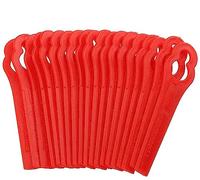 Plastic Blades Grass Trimmers, ZoneYan Red Lawn Mower Blades, Replacement Plastic Blades for Cordless Strimmer, Trim Fast Switchblades, for Cutter Lawn Garden Plant, 100 Pcs
