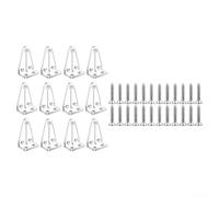 Plastic Blind Hold Down Clips Designed for 1in Bottom Rails to Prevent Lifting and Maintain Alignment of Window Coverings (12pcs)